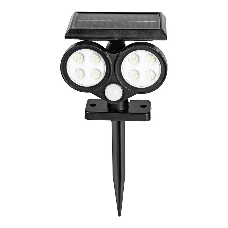 Solar-LED-Sicherheitsstrahler «2 in1» von genialo