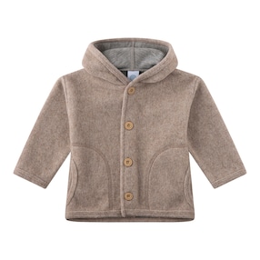 Veste en laine polaire avec capuche