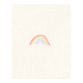 2-tlg. Set Kleid Flügelarm und Spieler Regenbogen