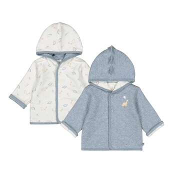 Wende-Steppjacke mit Kapuze Dino 