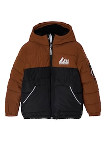 Jungen Steppjacke mit Kapuze, Recycling-Polyester
