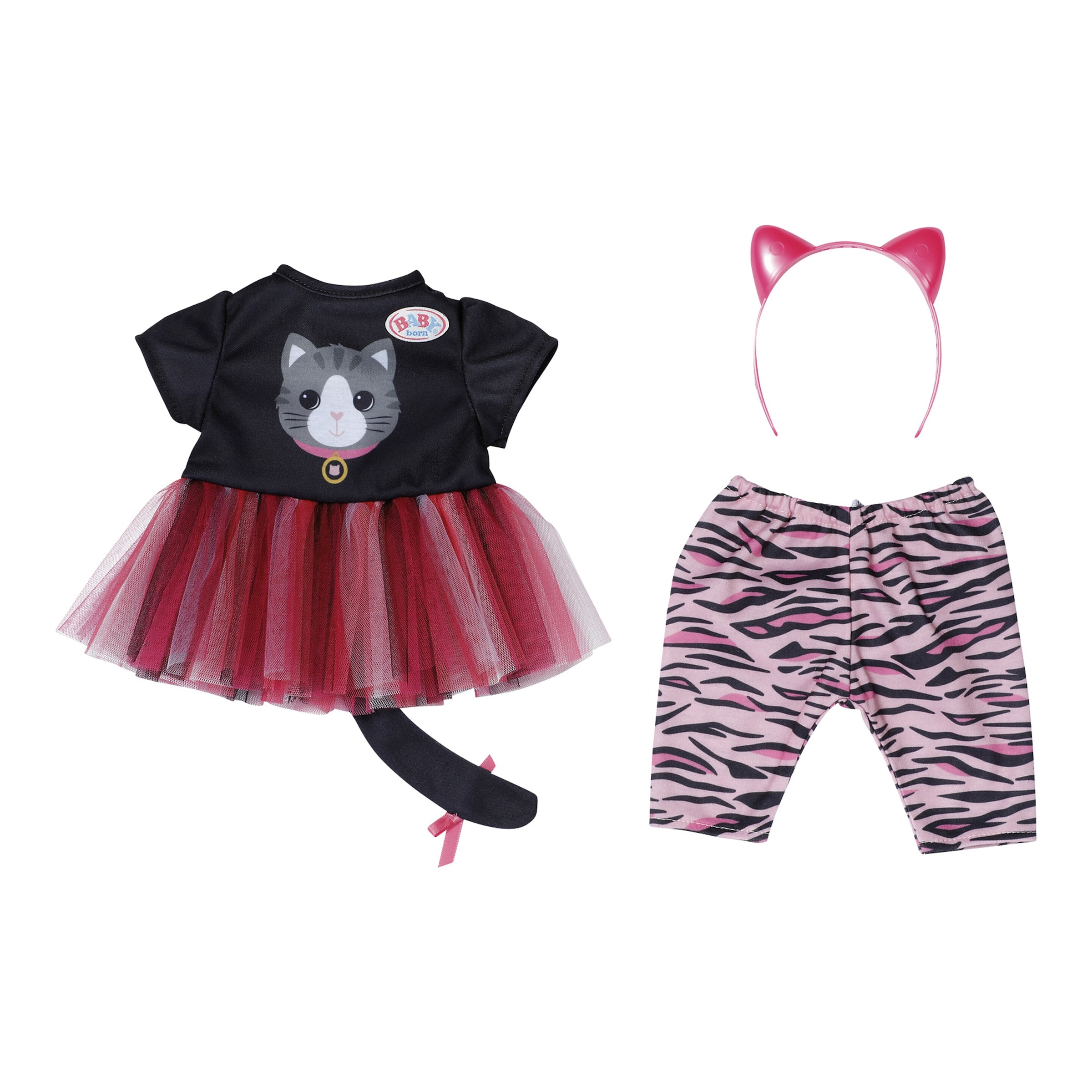 Zapf Creation Baby Born Puppen Outfit Katzen 43cm