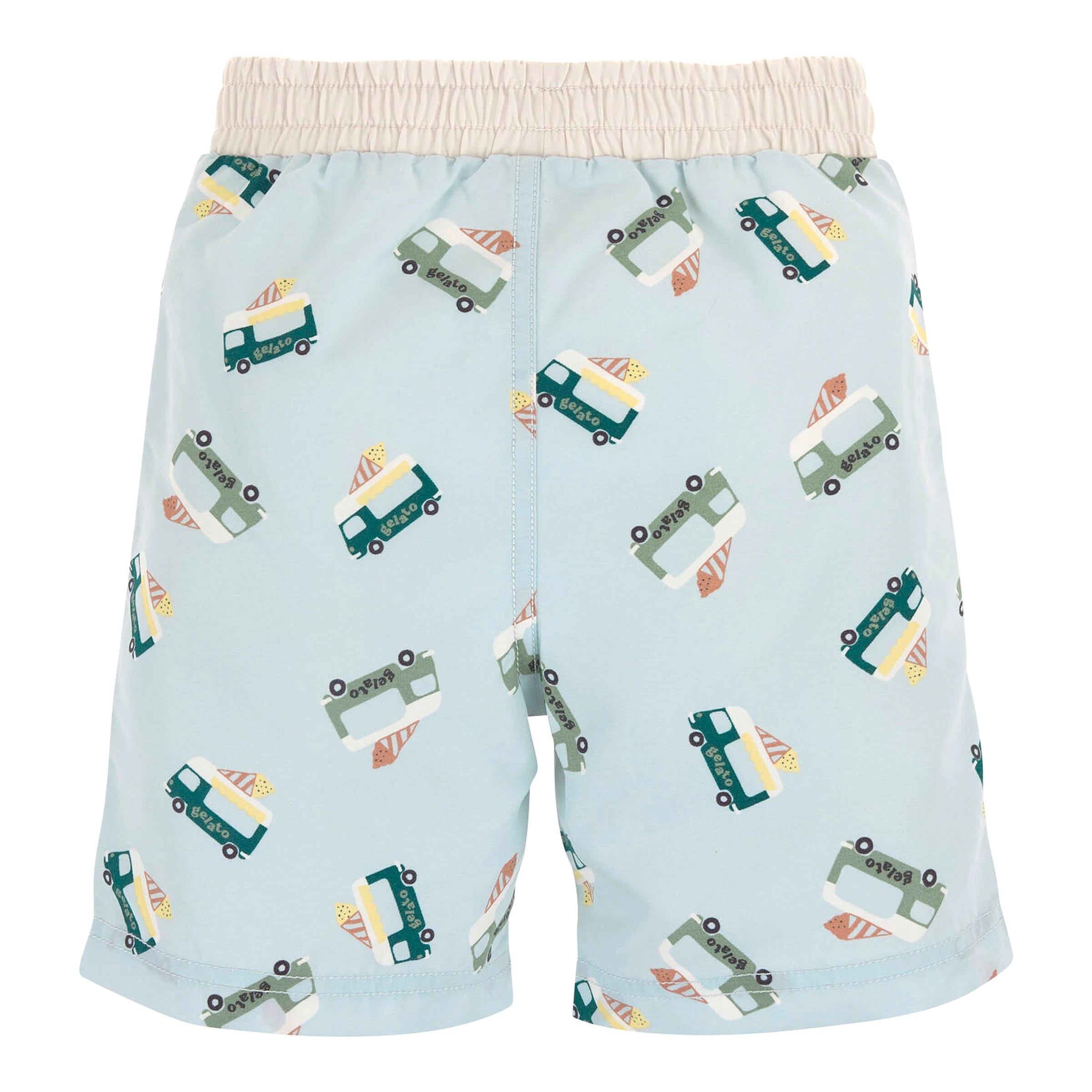 Lässig Badeshorts mit Windeleinsatz und UV-Schutz Eiswagen
