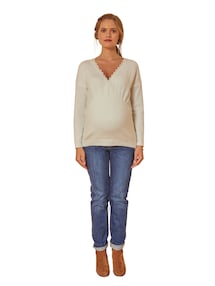 Wendbarer Pullover für Schwangerschaft & Stillzeit, Bio-Baumwolle