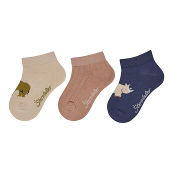 3er-Pack Sneakersocken Safari