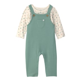 2-tlg. Set Shirt langarm und Latzhose Dinos