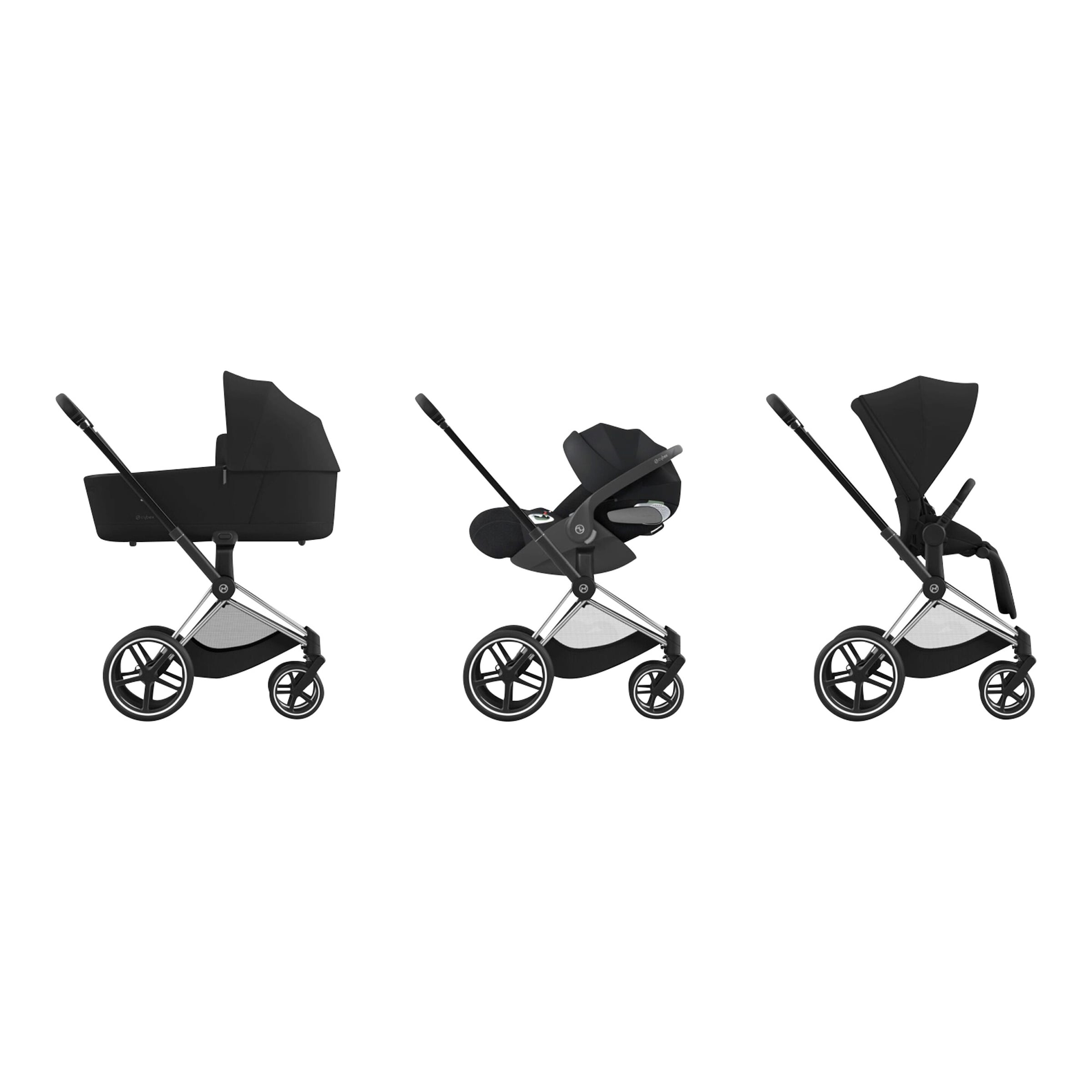 Cybex Priam outlet Kinderwagen Set Sportsitz, Babywanne, Cloud Q