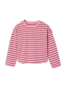 Ringelshirt mit Herzknöpfen Mädchen