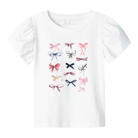 T-Shirt Puffärmel Schleifen