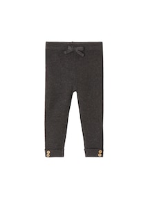 Baby Strick-Leggings mit Schleife und Zierknöpfe