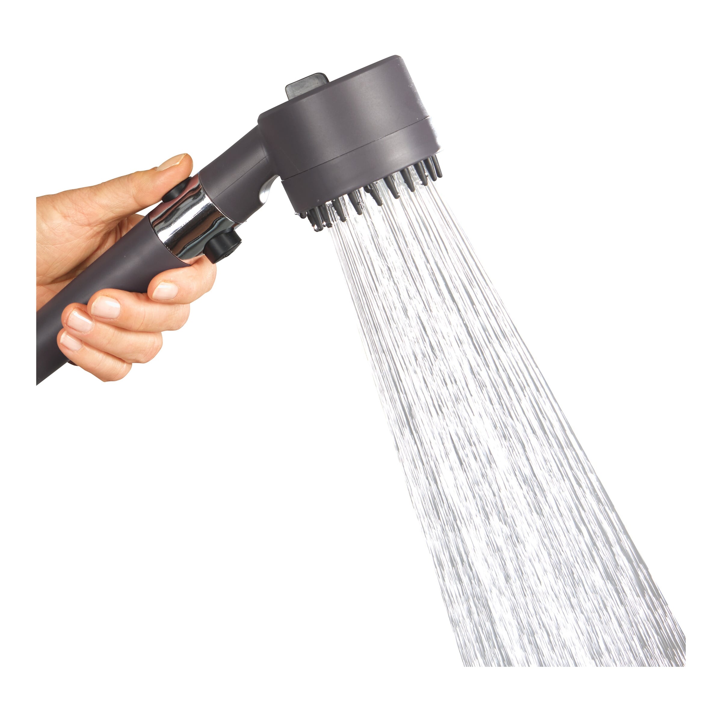 Turbo-Duschkopf-Set „3 in 1“ + Gratis Wandhalterung