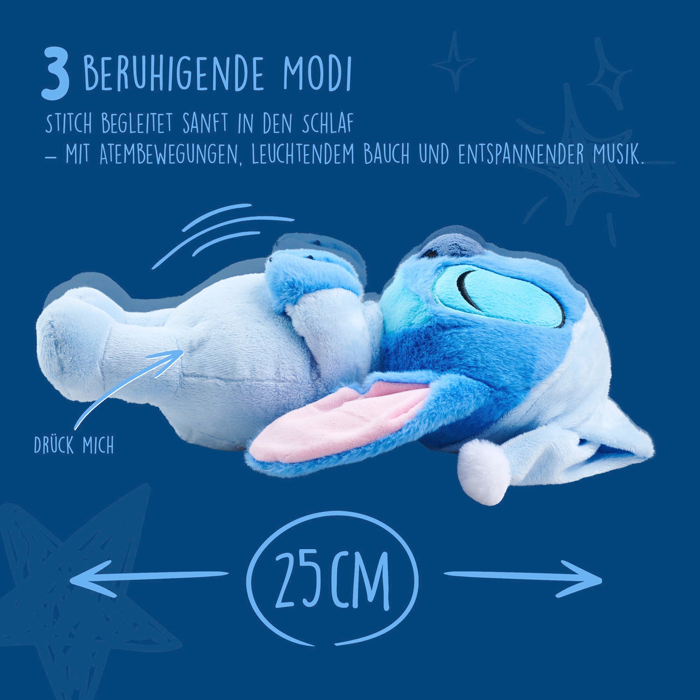 Simba Disney Spieluhr Disney Schlafender Stitch 31cm