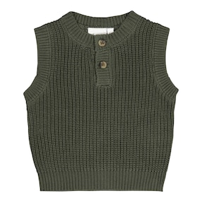 Pull sans manches en maille