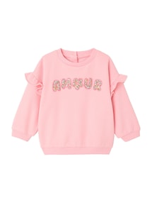 Baby Sweatshirt AMOUR-Applikation, Recycling-Polyester