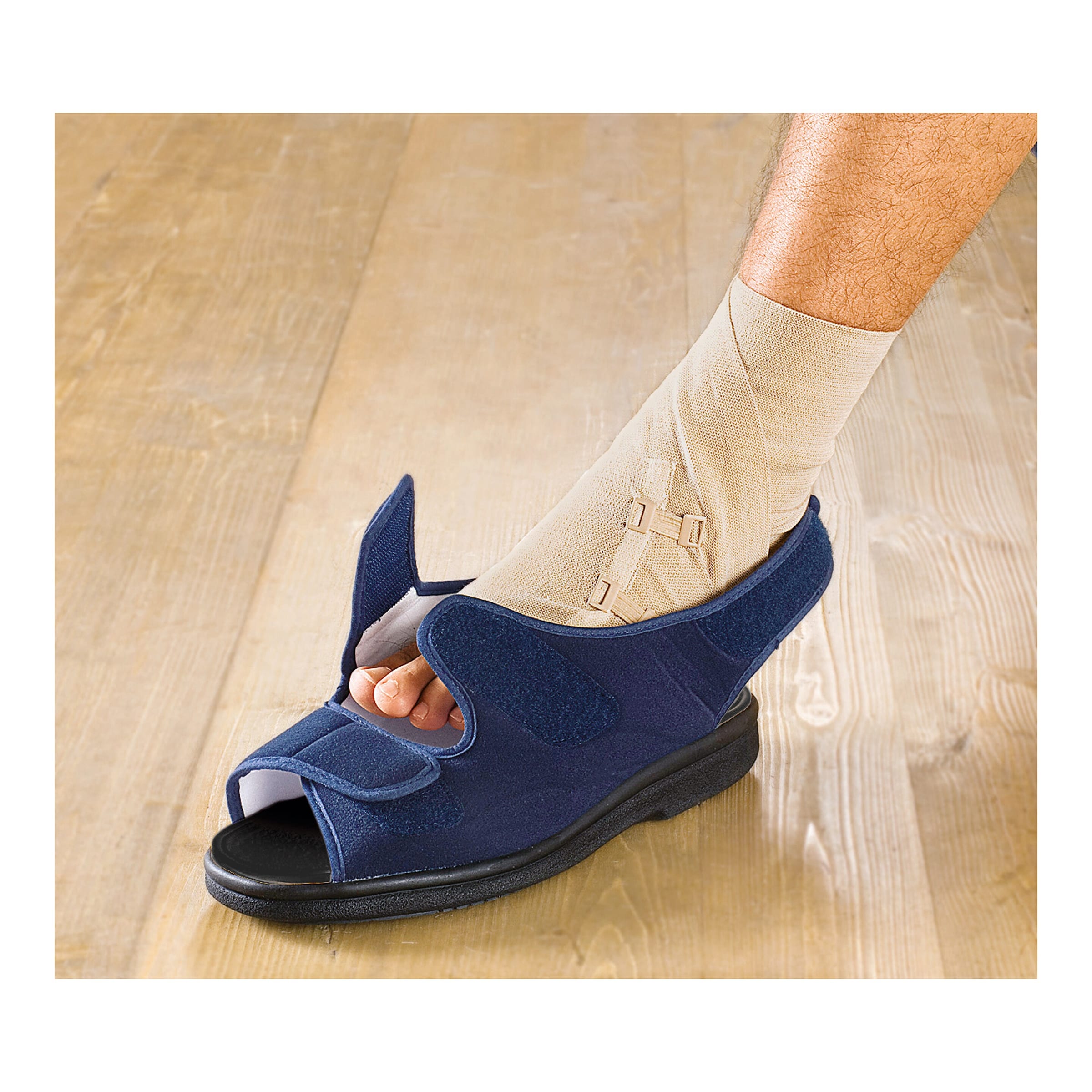 Klettverschluss-Sandale