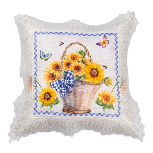 Housse de coussin «tournesol», 40x40 cm