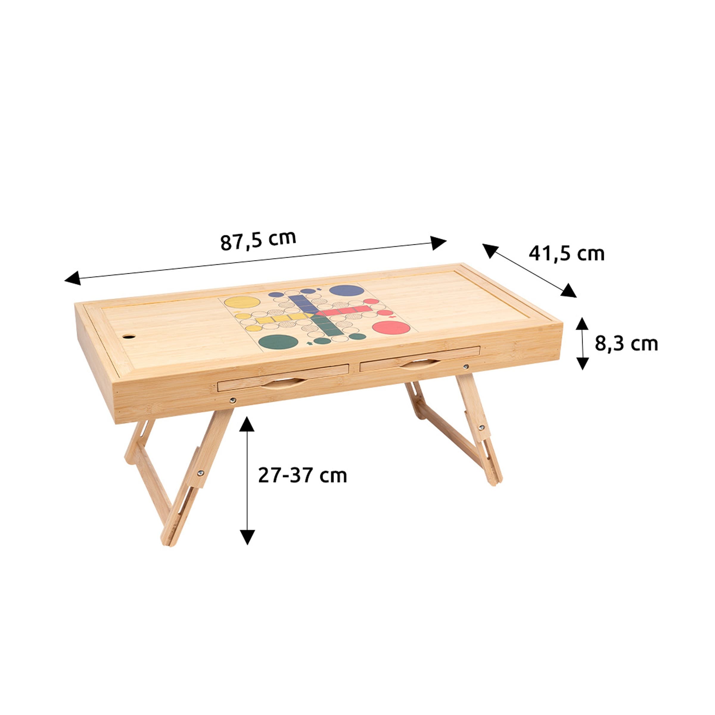 freizeitsspiel‼️ genialo - Bambus Spiel- und Puzzletisch 