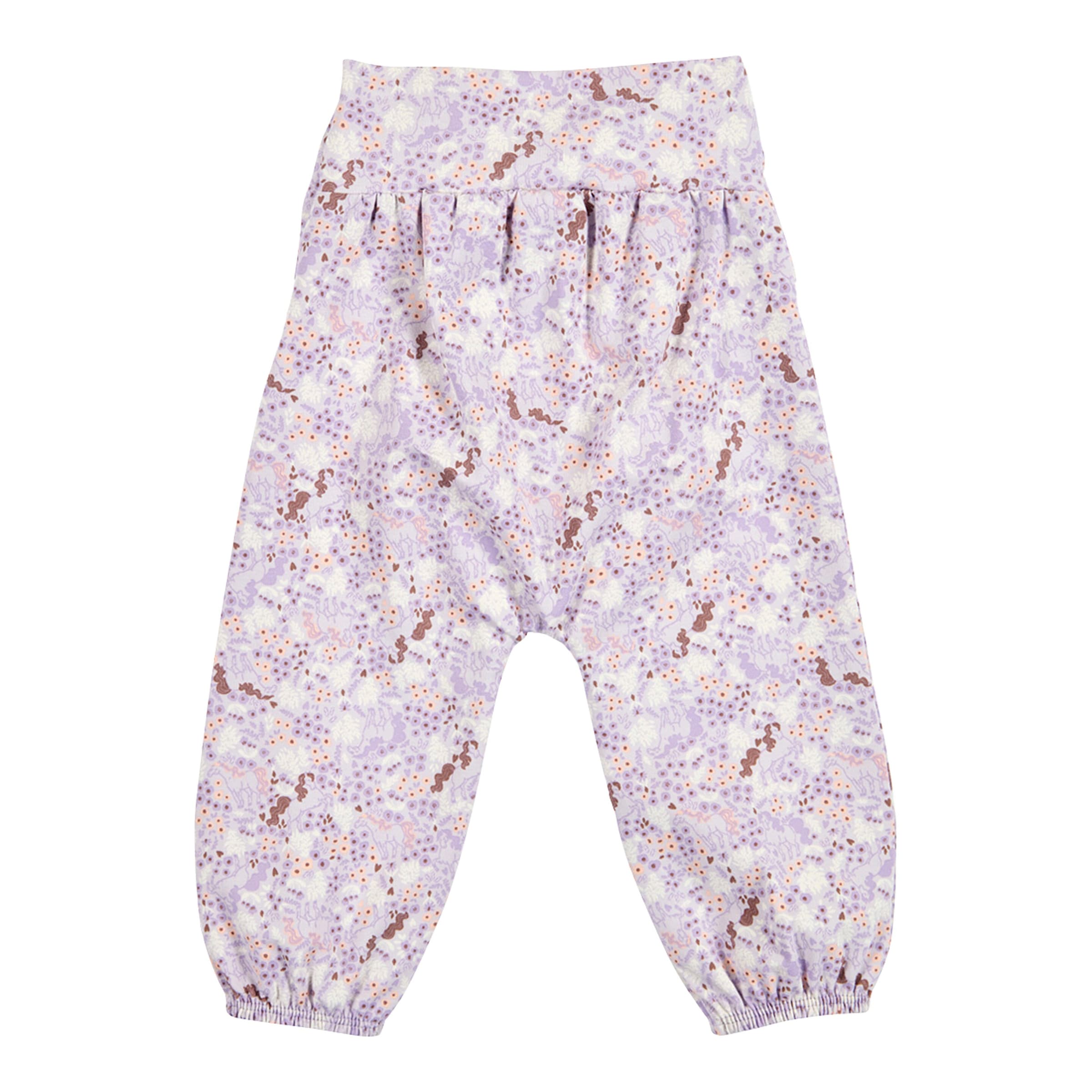 Müsli Jogginghose Knotenbund Einhörner Blumen
