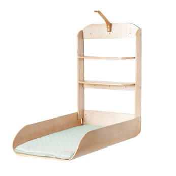 Wandwickelregal inkl. Wickelauflage roba Style Frosty green 