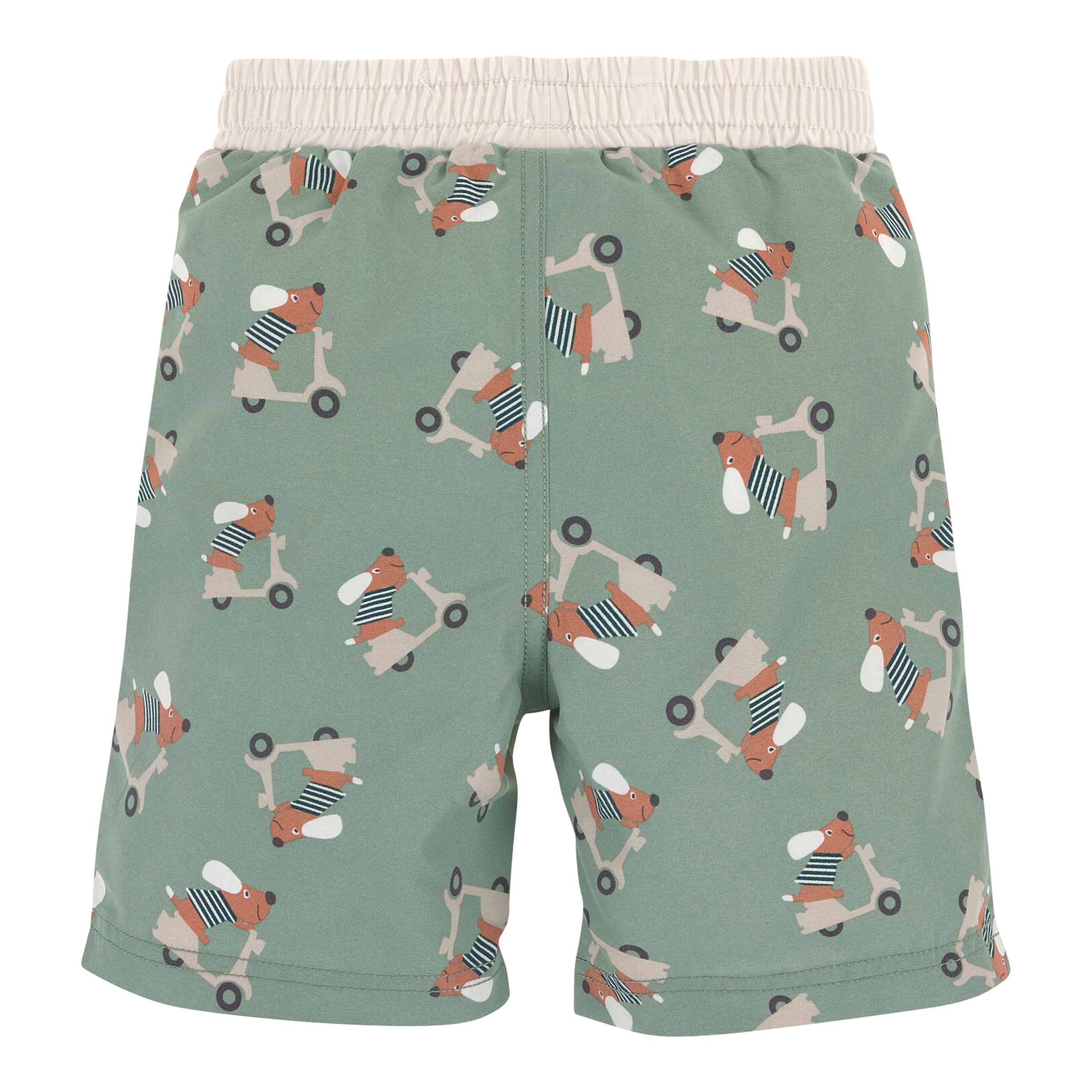 Lässig Badeshorts mit Windeleinsatz und UV-Schutz Dackel Roller