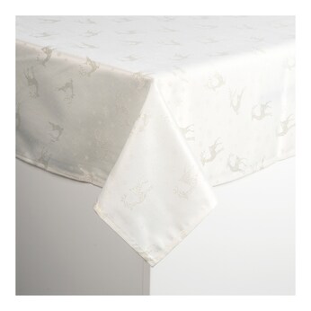 Nappe en jacquard «Rennes enchantés», 220x160 cm