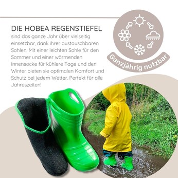 Gummistiefel in verschiedenen Farben