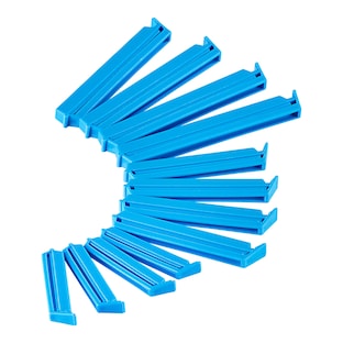 Assortiment zakclips Blauw, 12 stuks