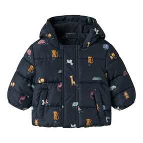 Steppjacke mit Kapuze Tiere