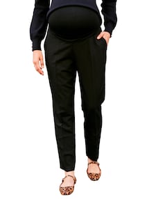 Umstands-Bundfaltenhose mit weitem Bein