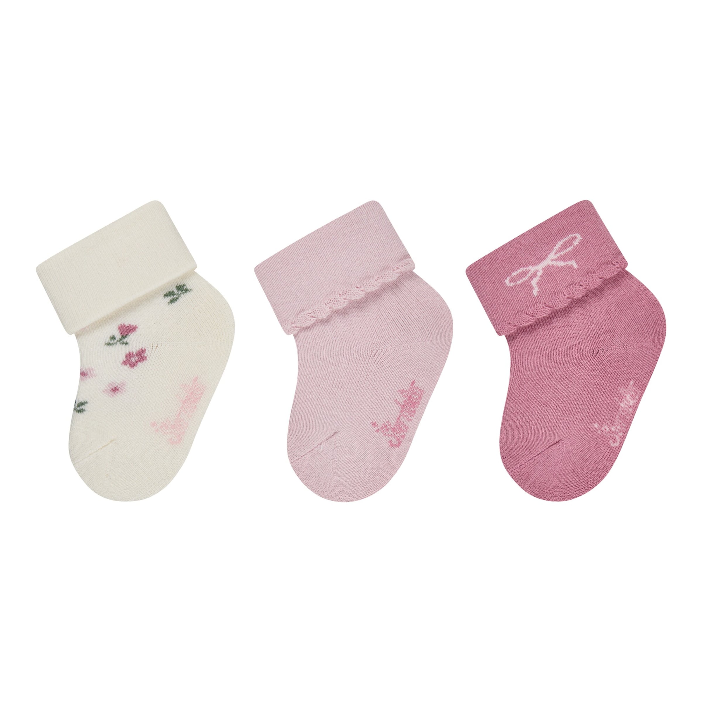 Sterntaler 3er-Pack Socken Blumen Schleife