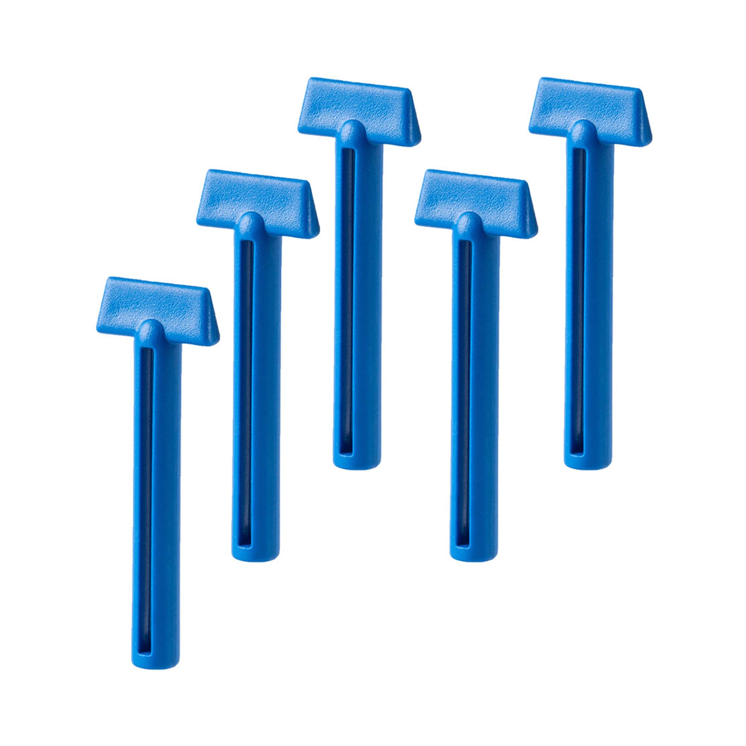 Tubenaufroller-Set, 5 Stück, blau