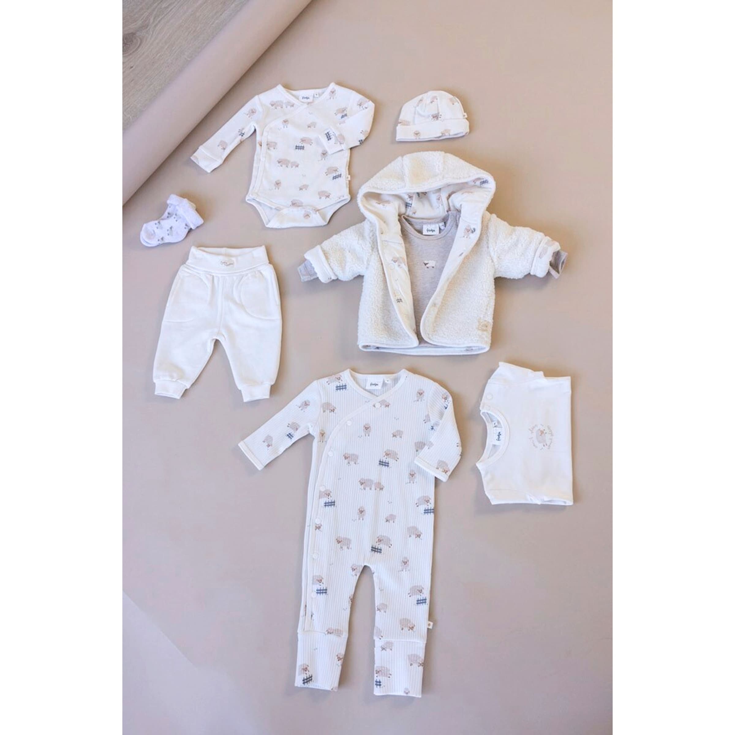 Thumbnail - Feetje Wickelbody langarm Schafe