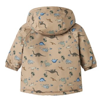 Winterjacke mit Kapuze Plüschfutter Dinos
