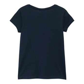 T-Shirt Pailletten-Blume