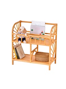 Regal SONNENSCHEIN aus Rattan, 2 Fächer & Ablage, Kinderzimmer