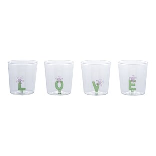 Lot de verres «Love», 4 pièces par 320 ml