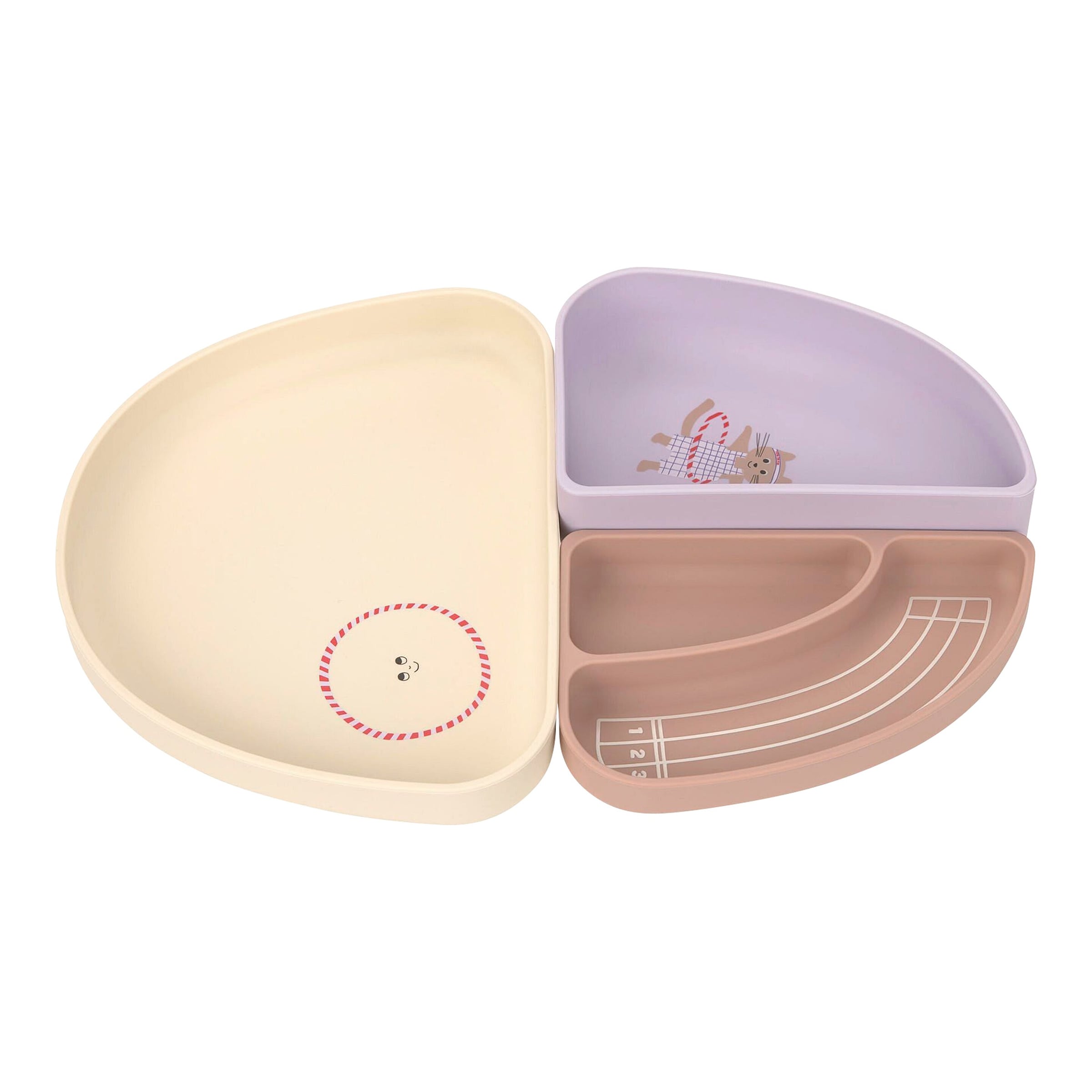 Lässig 3-tlg. Silikon Teller Set