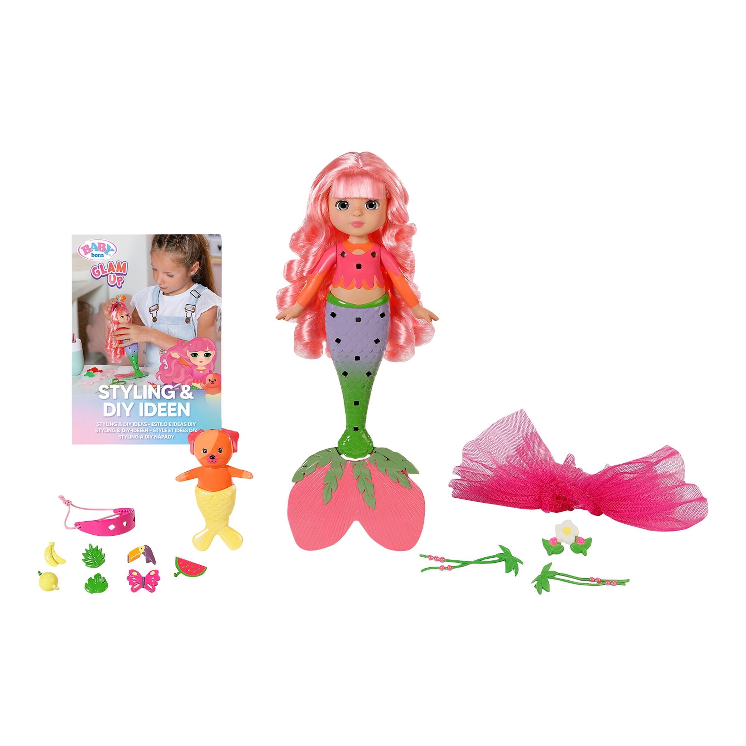 Zapf Creation Baby Born Puppe Meerjungfrau Glam Up Sunshine