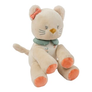 Kuscheltier mit Rassel Katze Lana 20cm