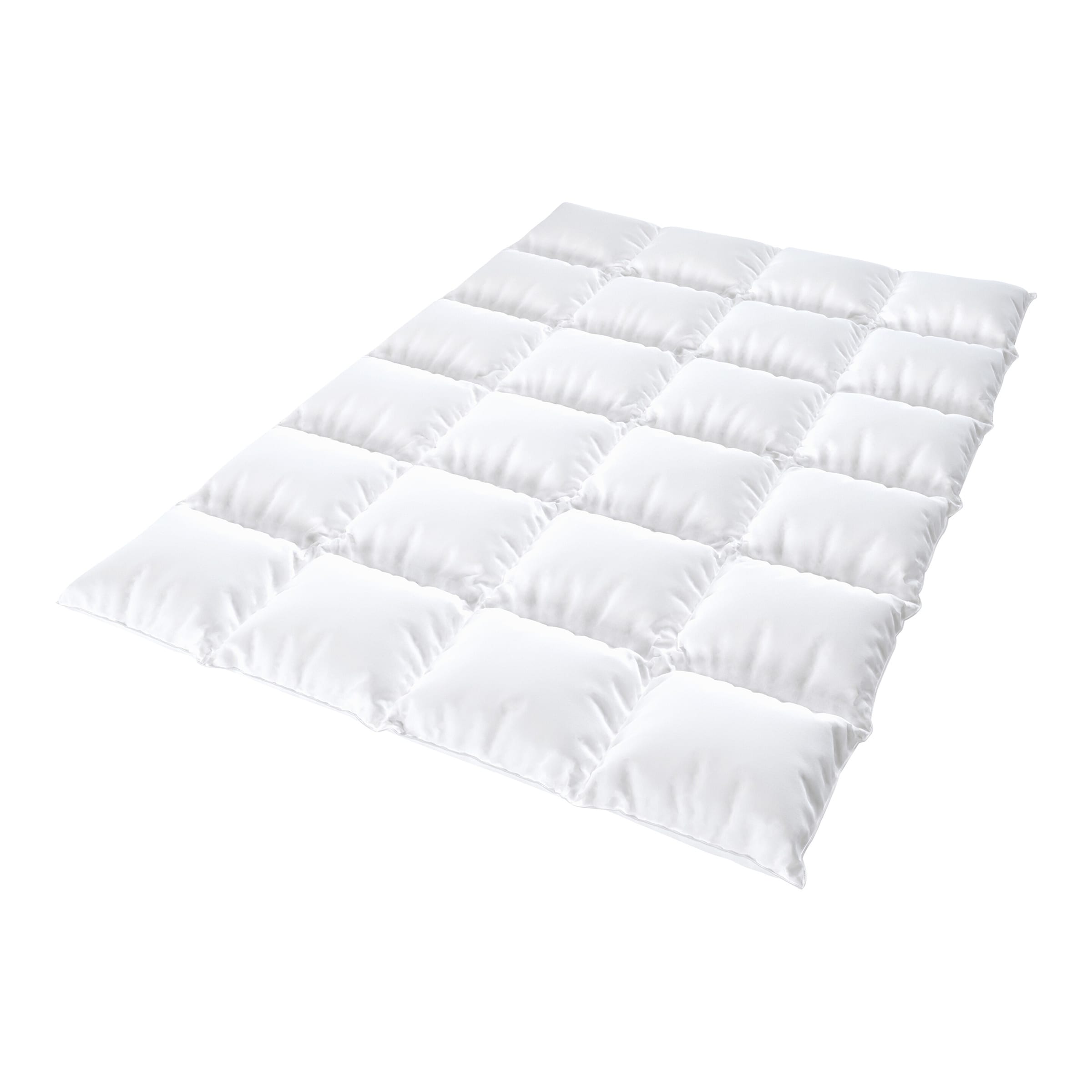 Feder-Daunen Steppbett "Zirbe", 135x200 cm weiss