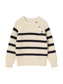 Jungen Strickpullover mit Streifen