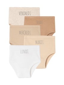 Bio-Kollektion: 5er-Pack Baby Slips BASIC