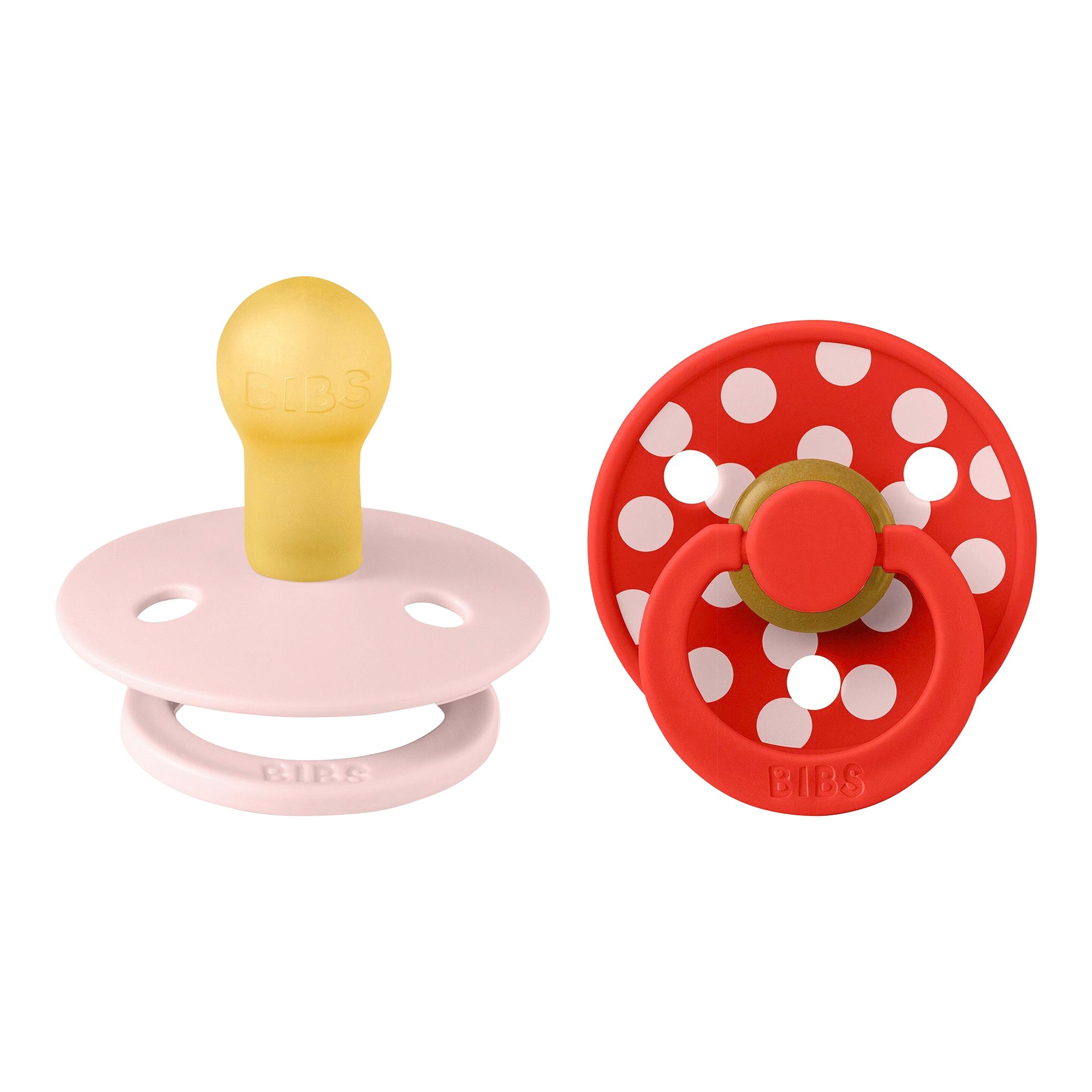 Bibs 2er-Pack Polka Collection Schnuller Latex, 0-6M
