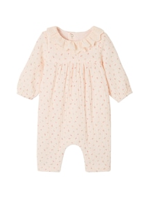 Mädchen Baby Overall, Lochstickerei