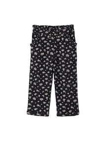 3/4-Hose mit Blumenprint, Musselin, Bundweite verstellbar, Mädchen