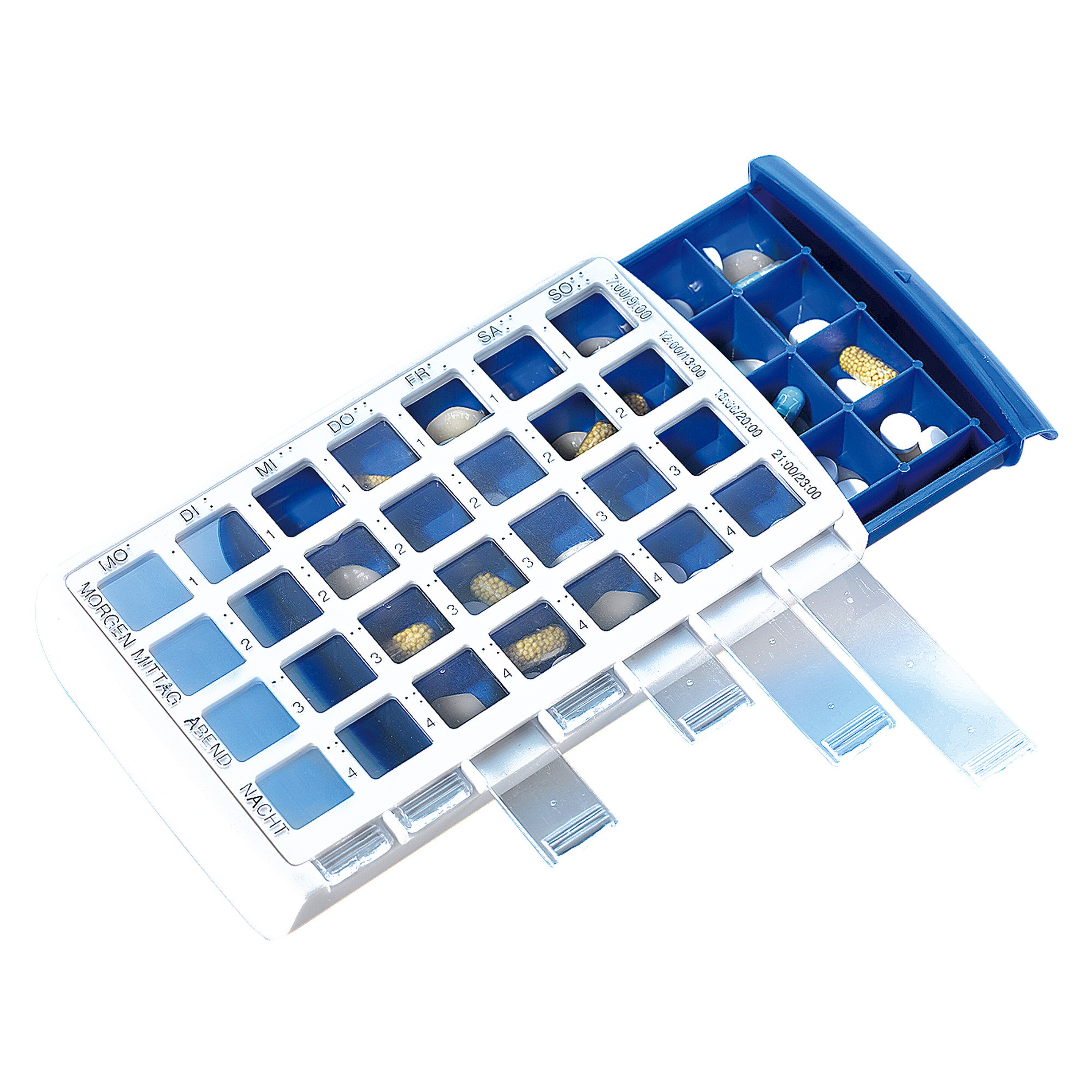 Tablettenbox 7 Tage Inkl 4 F cher Pro Tag Tablettenbox 7 Tage Inkl 4 F cher Pro Tag