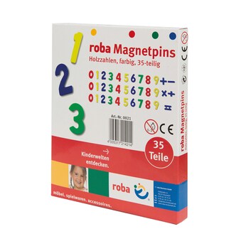 Holzmagnetzahlen 35-teilig  