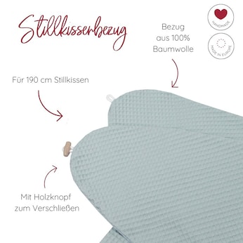 Bezug für Stillkissen Waffelmuster