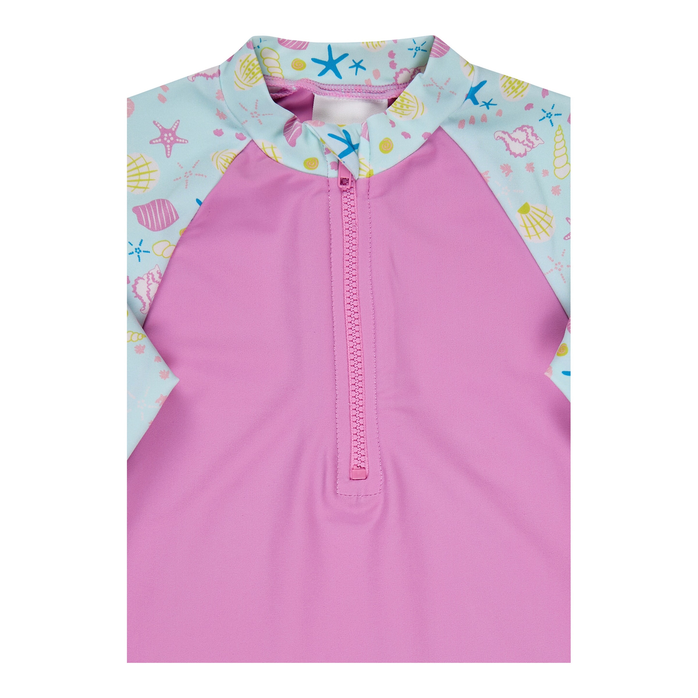 Badeshirt langarm mit UV-Schutz Muscheln