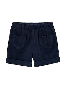 Mädchen Cord-Shorts mit Herztaschen und Dehnbund